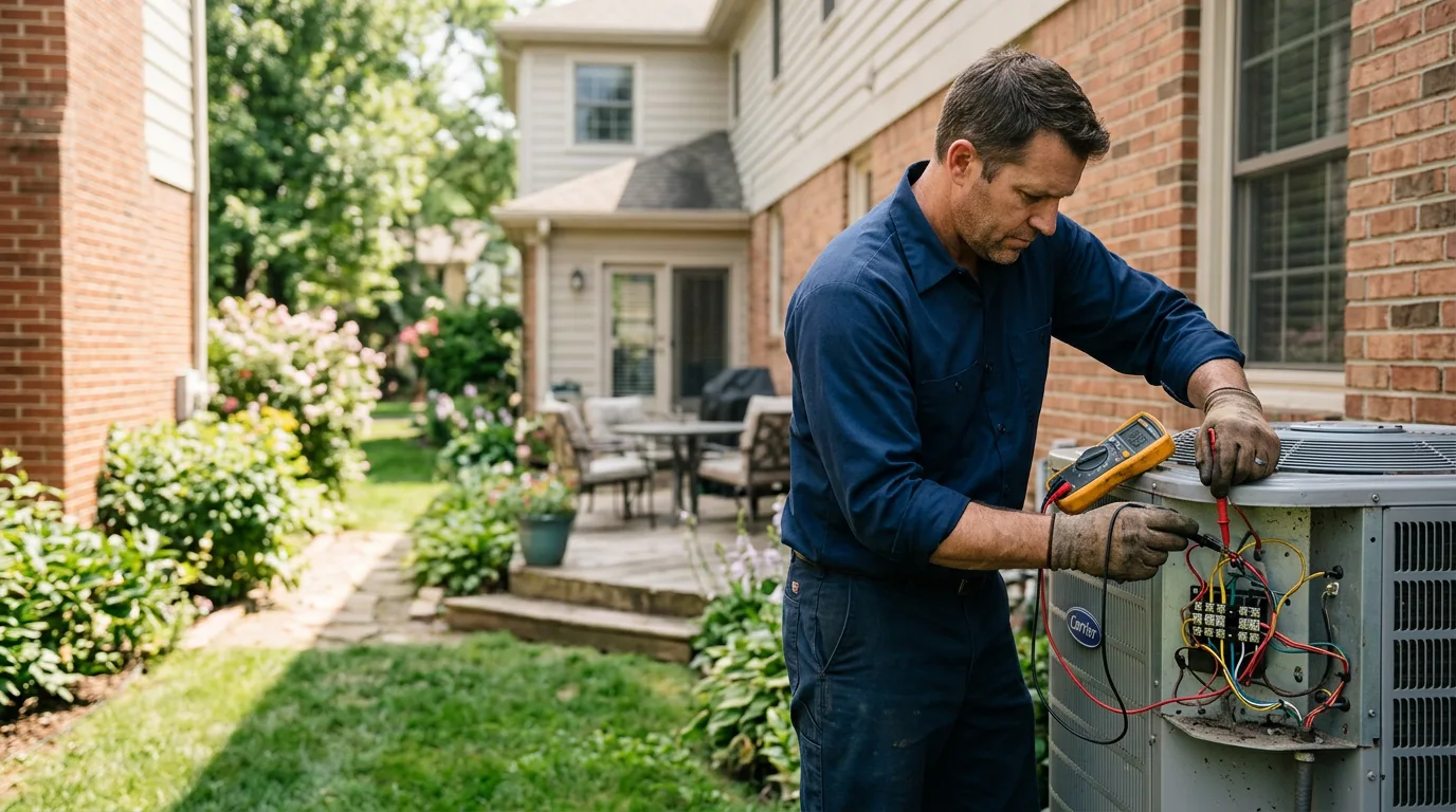 HVAC technician working near Pittsville, VA